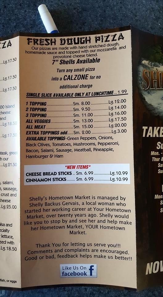 Shelly's Hometown Market Menu image 2